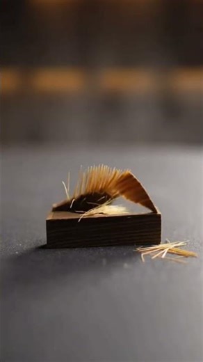 Relax with the soothing sound of wood breaking. 🌿✨