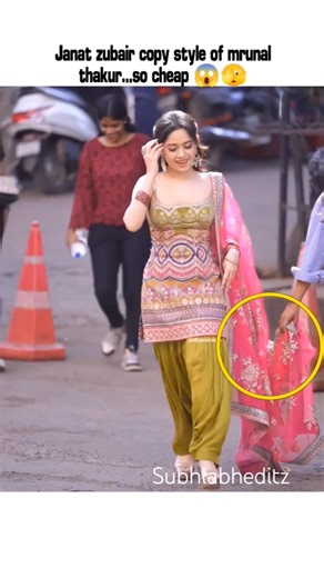 janat zubair copy mrunal styles #1stweddinganniversary #trending #bollywood #janat