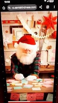 kindness sticky notes with Santa claus