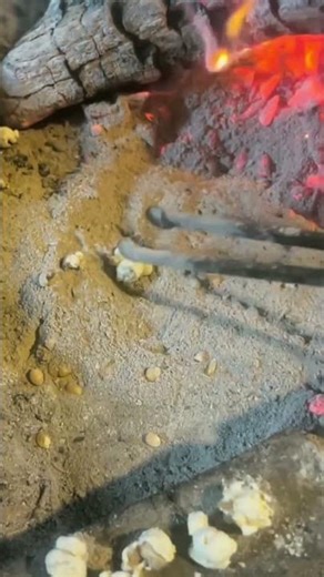 Traditional Craft: Popcorn Roasting by the Fire Pit