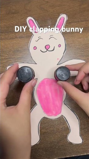 DIY clapping bunny #diy #adorablecrafts #viral #craft #youtubeshorts #fyp #ipl