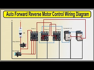 How to Make Auto Forward Reverse Motor Control Wiring Diagram | motor forward reverse starter