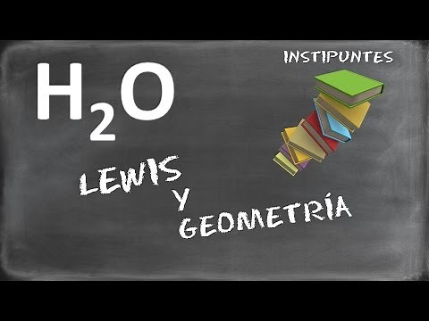 H20 Water. Lewis structure and molecular geometry