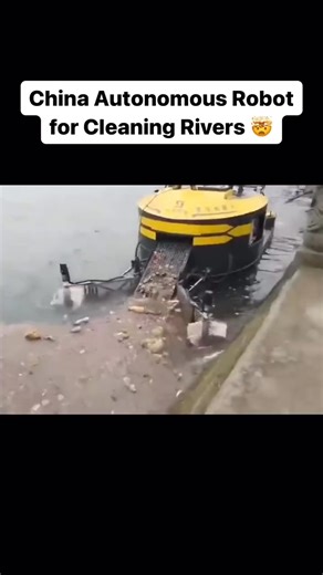 273K views · 2.4K reactions | China's autonomous robot, that cleans rivers and oceans! | Beautiful places in China | Facebook