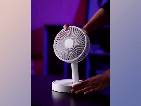 Portable Fan Rechargeable,Mini Foldable Fan Portable with 4 Speeds ＆ 8 Hours Timing, USB Rechargeable 3600mAh Battery Operated Fan, Mini Fan Portable for Travel…