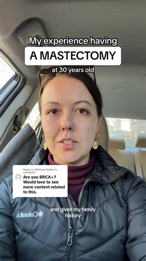 Replying to @Whitney Sellers It’s been 6 weeks now since my bilateral prophylactic mastectomy. I’m 30 years old with the BRCA2 mutation and strong family history of cancer. Getting this surgery was huge but absolutely the right choice and I’m so, so glad I did it 💕 #mastectomy #previvor #breastcancer #brca2 #breastcancerawareness
