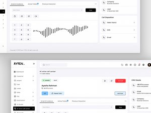 Ryven CRM — AI Voice Call Center Dashboard UX/UI