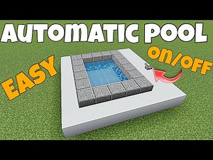 How To Make A Automatic Pool In Minecraft Bedrock 1.21