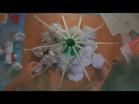 How to make paper mache volcano model?