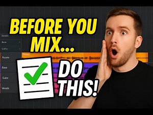 How to Prepare Your Multitrack Session for a Professional Mix | Studio One Workflow for Clean Mixes