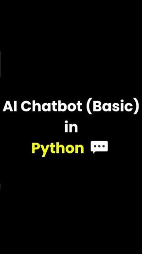 AI Chatbot basic in Python #coding #python #programming #pythonanddjangofullstackwebdeveloper
