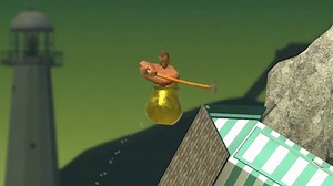 爆速49秒で壺男が登山する超難度ゲーム「Getting Over It With Bennett Foddy」をクリアするムービーがすごい