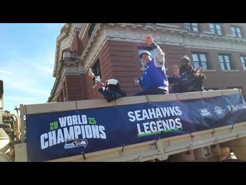 Richard Sherman at Seattle Seahawks Super Bowl parade - 2/11/2026