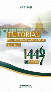 TUTORIAL PENDAFTARAN SANTRI BARU PONDOK PESANTREN AL-ANWAR 1 SARANG | PSB ONLINE Tutorial dan tata cara registrasi/pendaftaran Pondok Pesantren Al-Anwar 1 Sarang Rembang secara online melalui website Tahun Ajaran 1446-1447 H. / 2025-2026 M. Registrasi/Pendaftaran Online dimulai pada tanggal 26 Maret 2025 M - 17 Agustus 2025 M / 26 Ramadhan 1446 H - 23 Shofar 1447 H Daftar Ulang dimulai pada 13 April 2025 M - 17 Agustus 2025 M / 15 Syawal 1446 H - 23 Shafar 1447 H Jangan lupa untuk menyiapkan ber