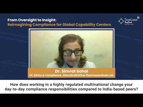 Why GCCs Must Follow the Stricter Standard in Compliance | Dr. Simrat Sohal, GSK