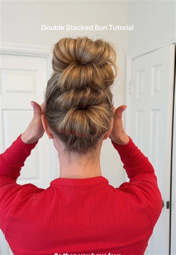 Double Stacked Bun Tutorial: Easy Spring/Summer Hairstyle