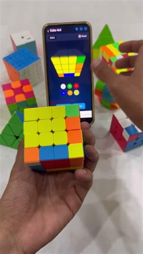 Rubik cube solved by app #cubing #rubik #rubikscube