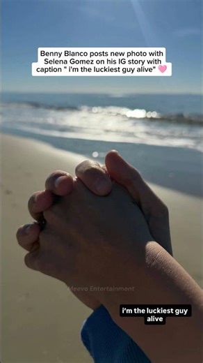 Benny Blanco Shares Sweet Beach Moment With Selena Gomez ❤️ #selenagomez #bennyblanco #fyp