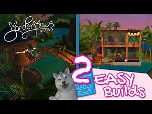 2 Easy Building Ideas with Blueprints | Garden Paws | Creative Mode