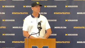 Jim Harbaugh speaks Monday following player fight in Michigan Stadium tunnel