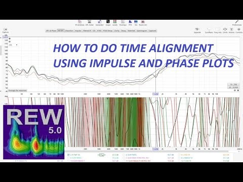 REW Car Audio Tuning - How to do Time Alignment using Impulse and Phase Plots