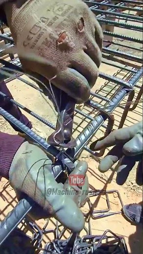 Fast Rebar Tying Technique | Strong Foundation Reinforcement in Seconds