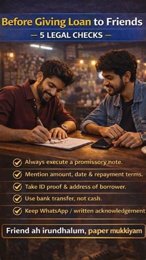 Before Giving Loan to Friends | 5 Legal Checks You Must Know #legalexploration