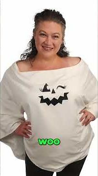 Try On Your Ghostly Poncho Spooky Stylish Halloween Sew! #shorts