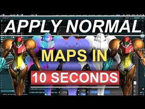 Blender 2.8 : Principled BSDF - Apply Normal Maps (In 10 Seconds!!!)