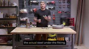 Viega MegaPressG 1/2 in. Press x 1/2 in. MPT Carbon Steel MPT Adapter (Gas Only) (10-Pack) 25101