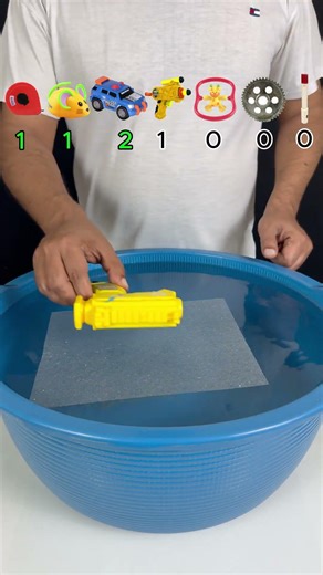 How Many Toys Can a Tissue Hold on Water? 🤯 Will It Sink or Float? #asmr #funny #toys #experimnent