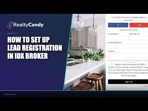 How to Set Up Lead Registration in IDX Broker