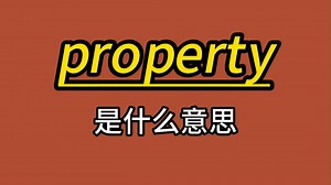 property是什么意思