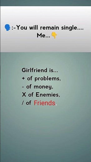 You will remain single 😎 | Funny Math Logic #Shorts