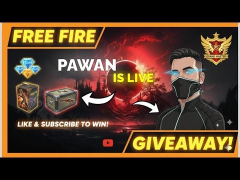 🔴PAWAN IS LIVE | FREE FIRE DIAMONDS GIVEAWAY 🔥 | BIG GIVEAWAY TODAY #pawanfflive #livegiveaway