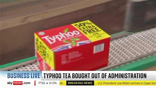 7.1K views · 26 reactions | "I grew up with the 'oo in Typhoo'" ☕ Supreme Chief Executive, Sandy Chadha speaks to Sky's Darren McCaffrey about buying Typhoo Tea for £10.2m and the potential for iced tea in the future  Full story ➡️ https://trib.al/OhkzC8O  Sky 501, Virgin 602, Freeview 233 and YouTube | Sky News | Facebook