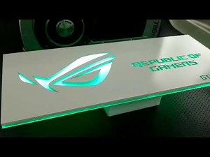 Republic of Gamers GTX 1070TI RGB GPU Backplate