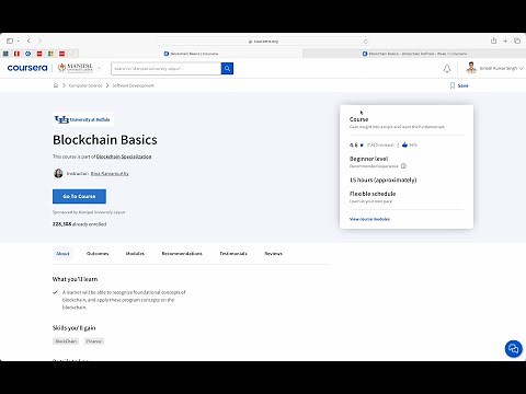 Coursera | Blockchain Basics | solutions week 1 to 4 with course project | University At Buffalo |