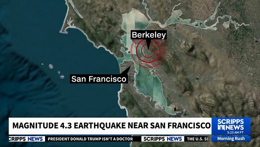 San Francisco Bay Area Jolted by 4.3 Magnitude Earthquake