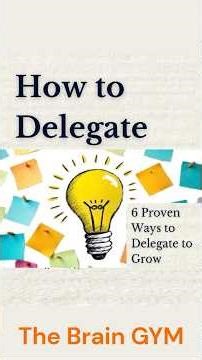 How to Delegate ???