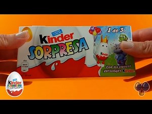3 HUEVOS KINDER Sorpresa!!! Para tí-Te quiero-Sonríe!!!