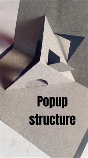 🔺 Easy Triangle Popup Card ✂️✨#popupcard#popup #shorts #shortsfeed #youtubeshorts
