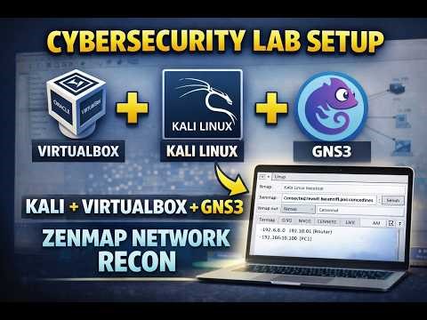Complete Kali Linux + VirtualBox + GNS3 Setup for Network Recon | Zenmap Tutorial
