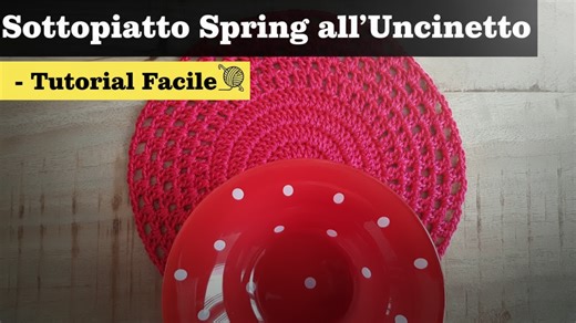 Sottopiatto Spring all’Uncinetto – Tutorial Facile