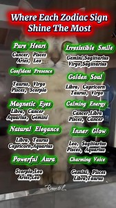 ✨ Where Each Zodiac Sign Shine Most - Careers love strength s and hidden talents revealed fast watch till end Tag your friends #zodiacsigns #astrology #horoscope #zodiaclife #fblifestyle | Loreta Remoto