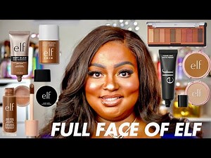 Full Face of ELF Cosmetics | Soft Glam Drugstore Makeup Tutorial for Oily Textured Skin