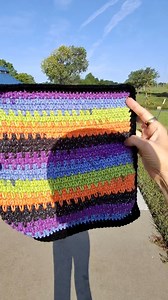 6.2K views · 178 reactions | New favorite square!!! 朗 This Halloween Sparkle Stitch Mix Throw is going to be so pretty!!! #crochet #yarn #halloween | Heart Hook Home | Facebook