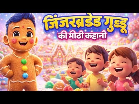 The Brave Gingerbread Man Story | Guddu's Magical Adventure | Bedtime Stories for Kids