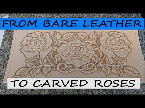 How to Carve leather better: Carving roses and how I get so much depth and dimension in carvings
