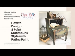 How To Design & Paint Steampunk Style On A Step Table - Part One